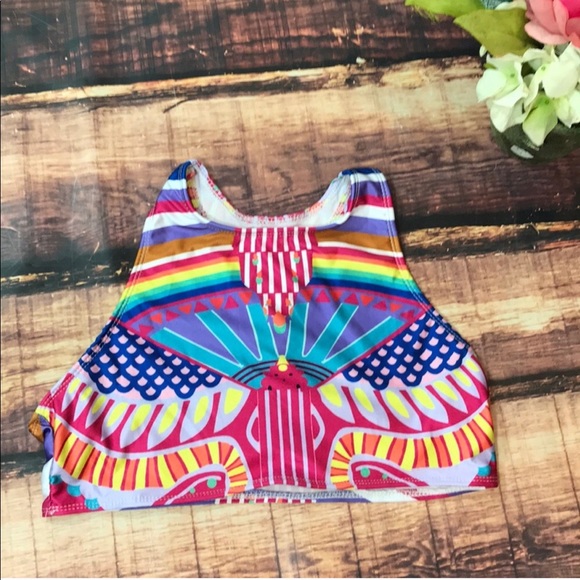Tops - $5 sale Multicolor Tribal Crop Top Bralette